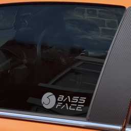 BFS.3S Small Car Window Decal Vinyl 8" Inch 20cm Silver