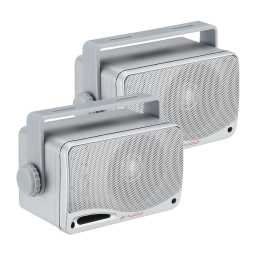 GT Audio GT-BX24S 3 Way 3.5" 100w RMS Weatherproof Marine Grade Speaker System (Silver)