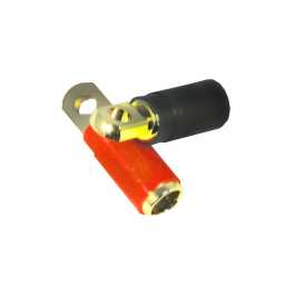 PRT4.1 Gold Plated 0AWG 35mm Ring Terminals Pair