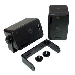 SPLBOX.1 4Ohm Waterproof Mini Box Speaker Pair 100w RMS Black
