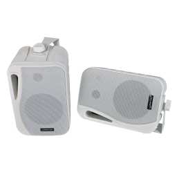 SPLBOX.2 4Ohm Waterproof Mini Box Speaker Pair 200w RMS White
